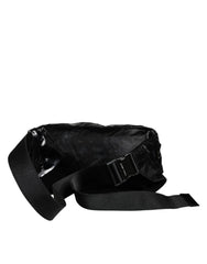 Dolce & Gabbana Black Nylon Fabric Belt Waist Fanny Pack Bag - Fanny Packs