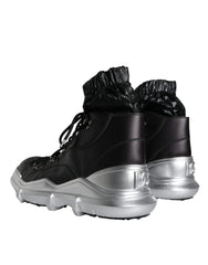 Dolce & Gabbana Black Nylon Galileo High Top Sneakers Shoes - EU44/US11 - Sneakers