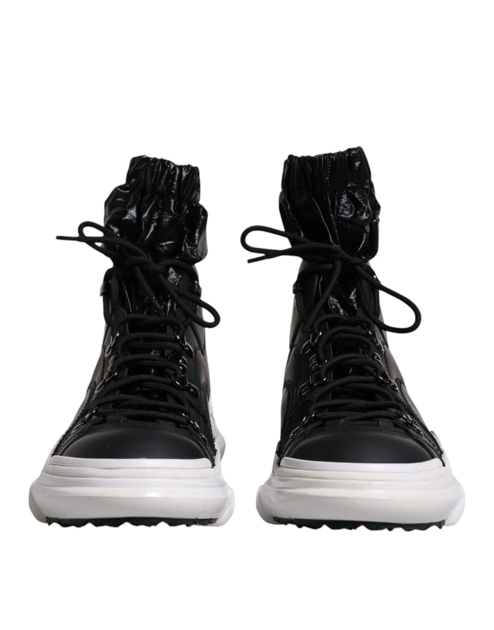 Dolce & Gabbana Black Nylon Galileo High Top Sneakers Shoes - EU44/US11