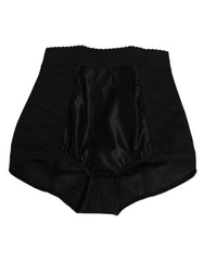 Dolce & Gabbana Black Nylon High Waist Short Panty Underwear - IT42|M - Briefs
