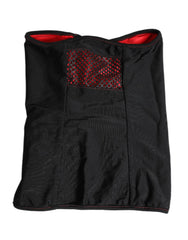Dolce & Gabbana Black Nylon Knitted Neck Warmer Balaclava Scarf - Neck Gaiters