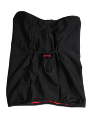 Dolce & Gabbana Black Nylon Knitted Neck Warmer Balaclava Scarf - Neck Gaiters