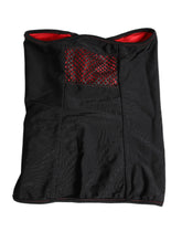 Dolce & Gabbana Black Nylon Knitted Neck Warmer Balaclava Scarf - Neck Gaiters