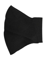 Dolce & Gabbana Black Nylon Knitted Ski Mask Balaclava - Balaclavas