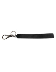 Dolce & Gabbana Black Nylon Logo DG Crown Men’s Holder Keychain Keyring - Keychains