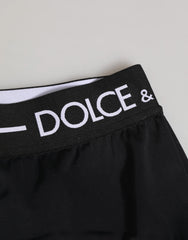 Dolce & Gabbana Black Nylon Logo Waistband Shorts Underwear - IT40|S - Briefs