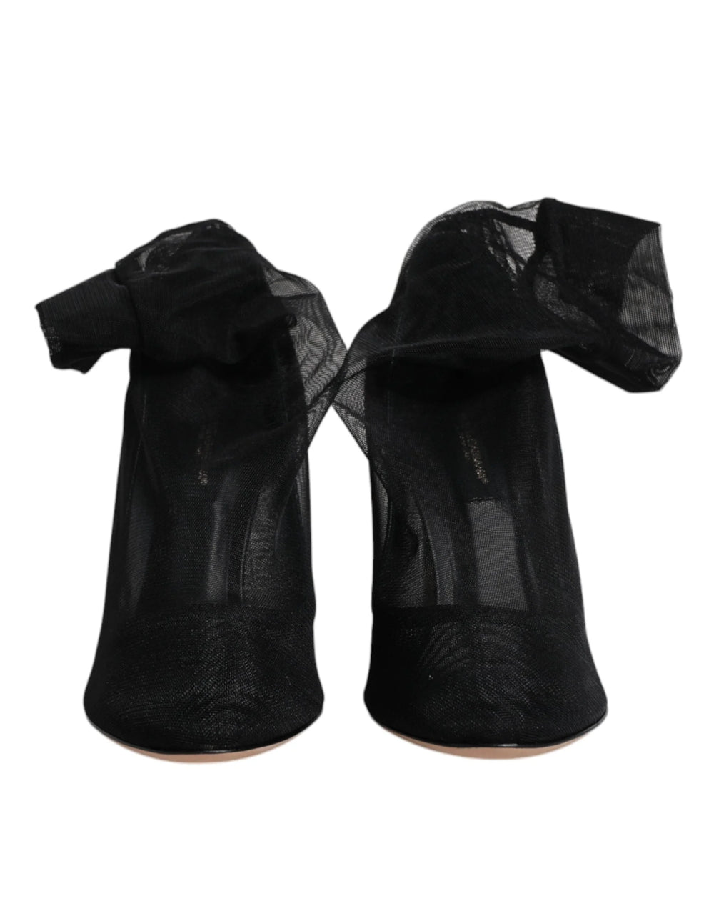 Czarne buty Dolce & Gabbana w stylu skarpety z nylonowej siateczki