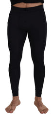 Dolce & Gabbana Black Nylon Slim Fit Stretch Pants - IT48 | M - Tights