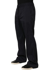 Dolce & Gabbana Black Nylon Straight Jogger Sweatpants Pants - IT48 | M