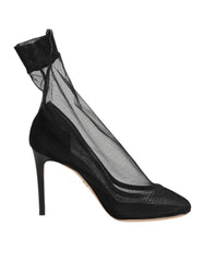 Dolce & Gabbana Black Nylon Stretch Mesh Sock Boots Shoes - EU36/US5.5