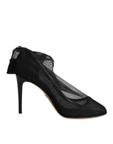 Dolce & Gabbana Black Nylon Stretch Mesh Sock Boots Shoes - EU37/US7 - Boots