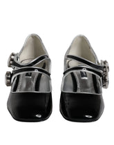 Dolce & Gabbana Svarta patentläder Mary Jane-pumps med kristalldetaljer - EU35/US4.5