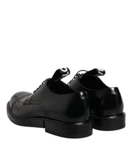 Dolce & Gabbana mustad lakknahast Derby pitsilised pidulikud kingad