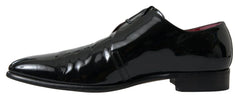 Dolce & Gabbana Black Patent Leather Formal Shoes - EU44/US11 - Shoes