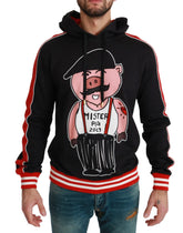 Dolce & Gabbana Black Pig of the Year Hooded Sweater - IT44 | XS - Hoodies