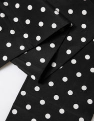 Dolce & Gabbana Black Polka Dot Neck Wrap Foulard 150cm x 12.5cm Scarf