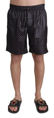 Dolce & Gabbana Black Polka Dot Print Beachwear Swimwear - IT4 | S - Swim Boxers