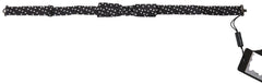 Dolce & Gabbana Black Polka Dot Silk Adjustable Men Neck Papillon Bow Tie - Neckties