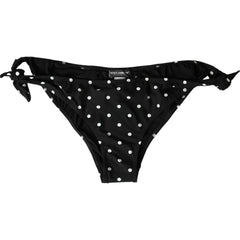 Dolce & Gabbana Black Polka Dot Swimwear Beachwear Bottom Bikini - Classic Bikinis