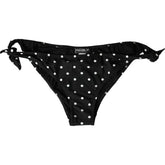 Dolce & Gabbana Black Polka Dot Swimwear Beachwear Bottom Bikini - Classic Bikinis