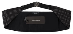 Dolce & Gabbana Black Polka Dot Wide Waist Men Belt Cummerband - IT52 | L - Suspenders