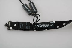 Dolce & Gabbana Black Polka Dots Adjustable Neck Bow Tie - Neckties