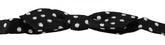 Dolce & Gabbana Black Polka Dots Adjustable Neck Bow Tie - Neckties