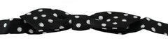 Dolce & Gabbana Black Polka Dots Adjustable Neck Bow Tie - Neckties