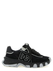 Dolce & Gabbana Black Polyamide Athletic Sneakers