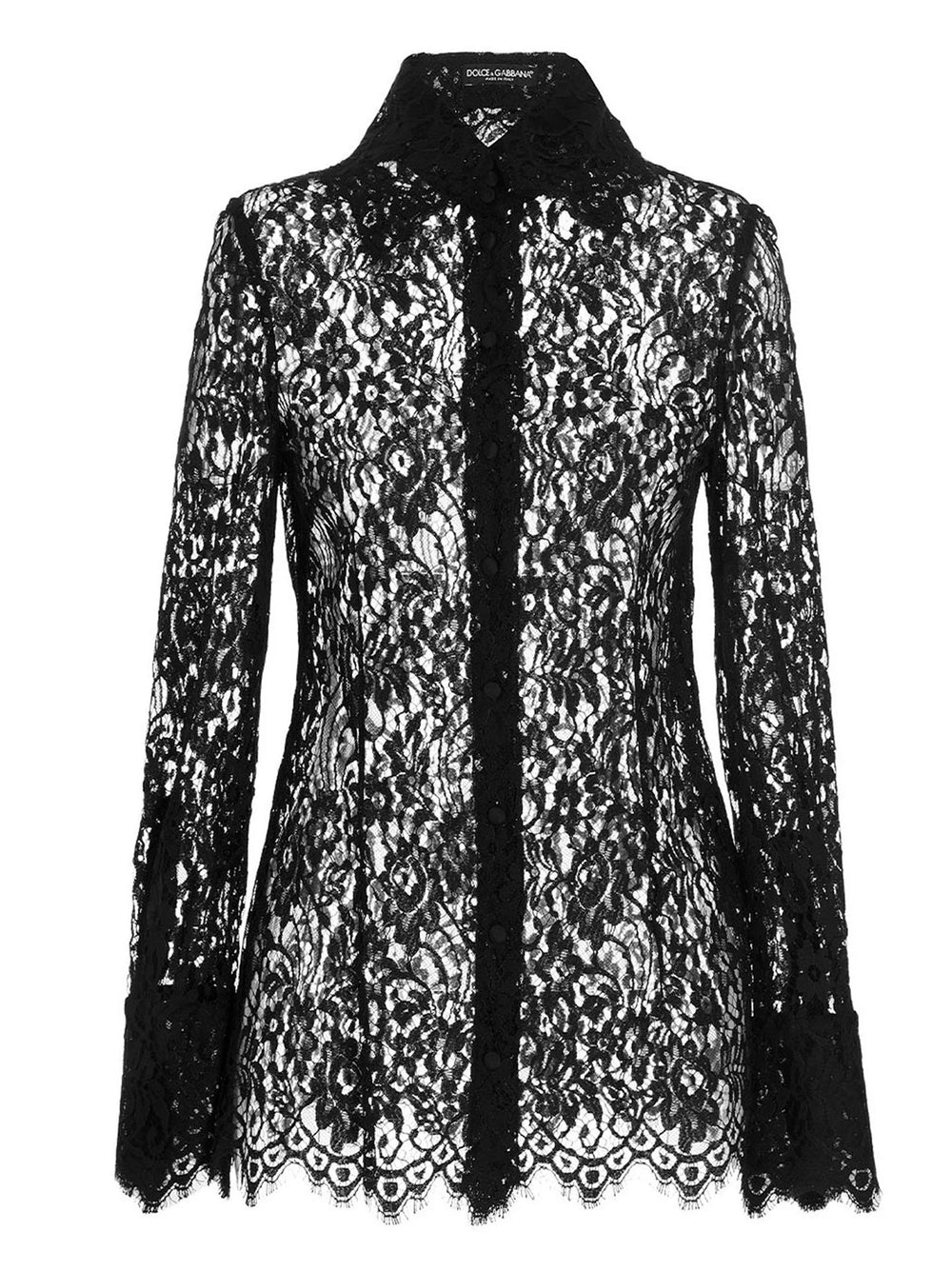 Dolce & Gabbana Black Polyamide Blouse - IT46