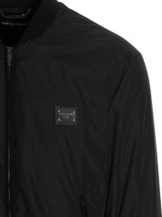 Dolce & Gabbana Black Polyamide Bomber - IT50 | L