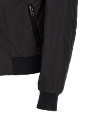 Dolce & Gabbana Black Polyamide Bomber - XXL