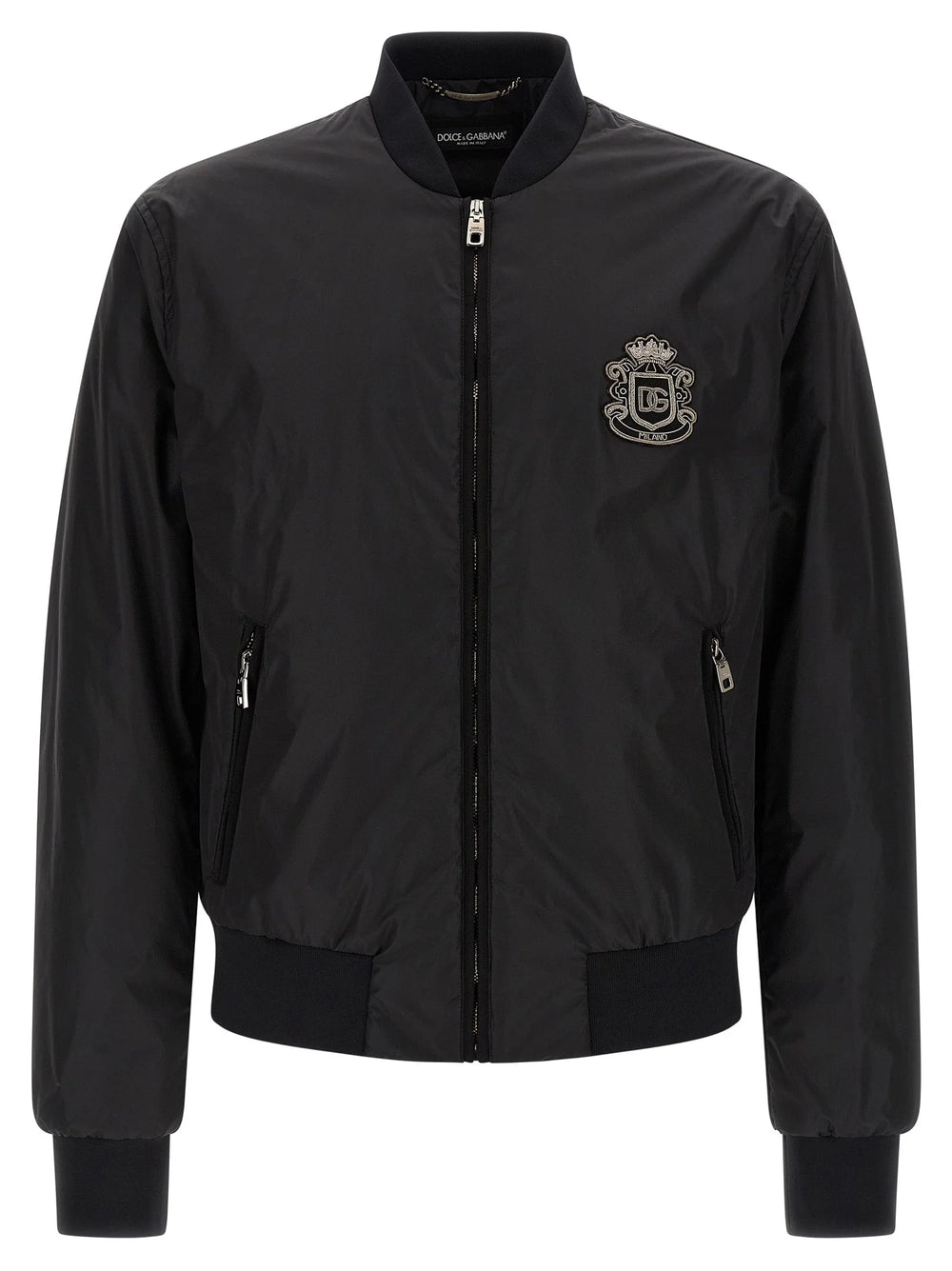 Dolce & Gabbana Black Polyamide Bomber - XXL