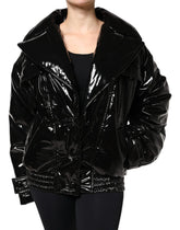 Dolce & Gabbana Black Polyester Button Down Blouson Jacket - Bomber Jackets