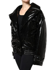 Dolce & Gabbana Black Polyester Button Down Blouson Jacket - Bomber Jackets