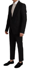 Dolce & Gabbana Black Polyester Formal 2 Piece MARTINI Suit - IT48 | M - Pant Suits