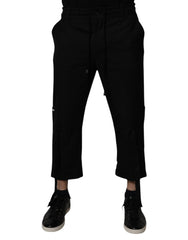 Dolce & Gabbana Black Polyester Men Cropped Pants - IT44 | XS - Trousers