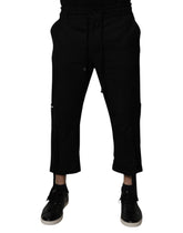 Dolce & Gabbana Black Polyester Men Cropped Pants - IT44 | XS - Trousers