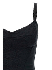 Dolce & Gabbana Black Polyester Short Dress