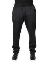 Dolce & Gabbana Black Polyester Skinny Jogger Trouser Pants - IT50 | L