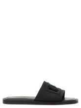 Dolce & Gabbana schwarze Polyethylen-Slides für Herren mit minimalistischem, mattem Finish und ergonomischer Fußbett.