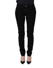 Dolce & Gabbana Black Queen Embroidery PRETTY Denim Jeans - IT36|XXS