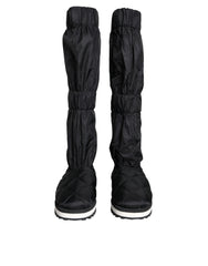 Dolce & Gabbana Black Quilted High Top Boots Sneakers Shoes - EU44/US11 - Sneakers