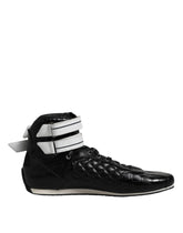 Dolce & Gabbana Black Quilted Leather Lace Up Sneakers Shoes - EU44/US11 - Sneakers