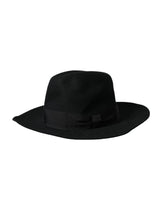 Dolce & Gabbana Black Rabbit Fedora Trilby Women Hat - 57 cm|S - Fedoras