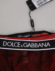 Dolce & Gabbana Black Red Nylon High Waist Girdle Underwear - IT2 | S - Shapewear