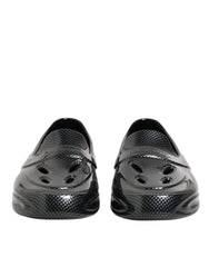 Dolce & Gabbana Black Rubber Slides Low Top Sneakers Shoes - EU44/US11