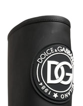 Dolce & Gabbana Black Rubberised Leather High Boots Shoes - EU35/US4.5 - Boots