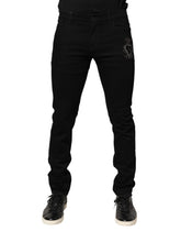 Dolce & Gabbana Black Sacred Heart Men Cotton Denim Jeans - IT50 | L