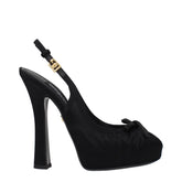 Dolce & Gabbana Black Satin Pumps - EU39/US9